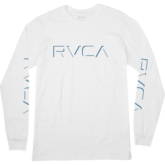 RVCA Other - RVCA Men's Drop Shadow Long Sleeve Tee T-Shirt in White